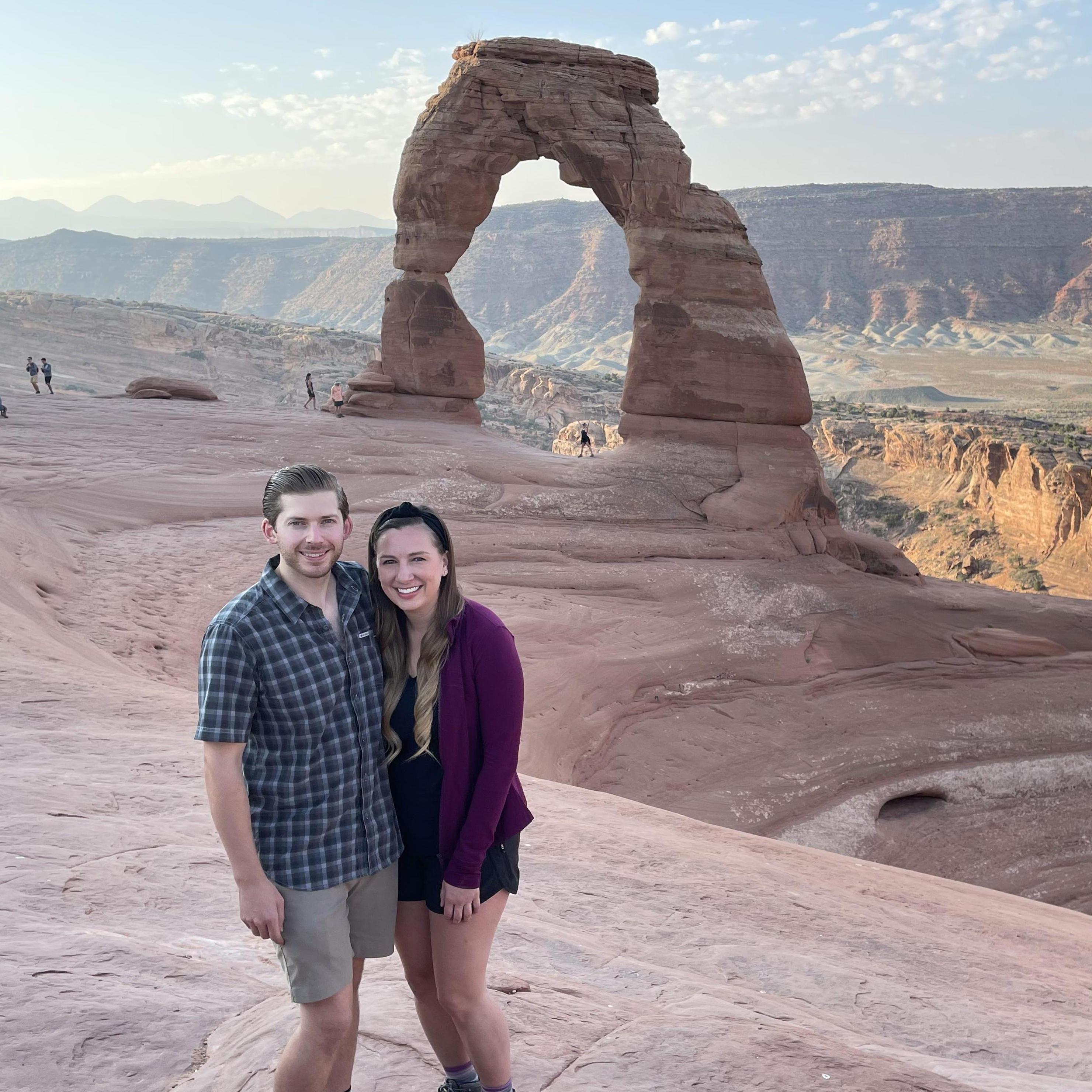 Delicate Arch Hike in Arches National Park. September 2021