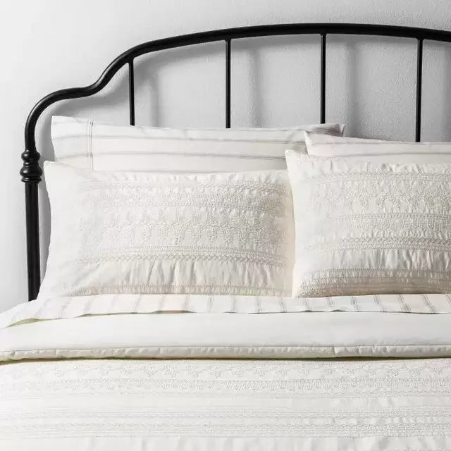 Embroidered Comforter & Sham Set - Hearth & Hand™ with Magnolia