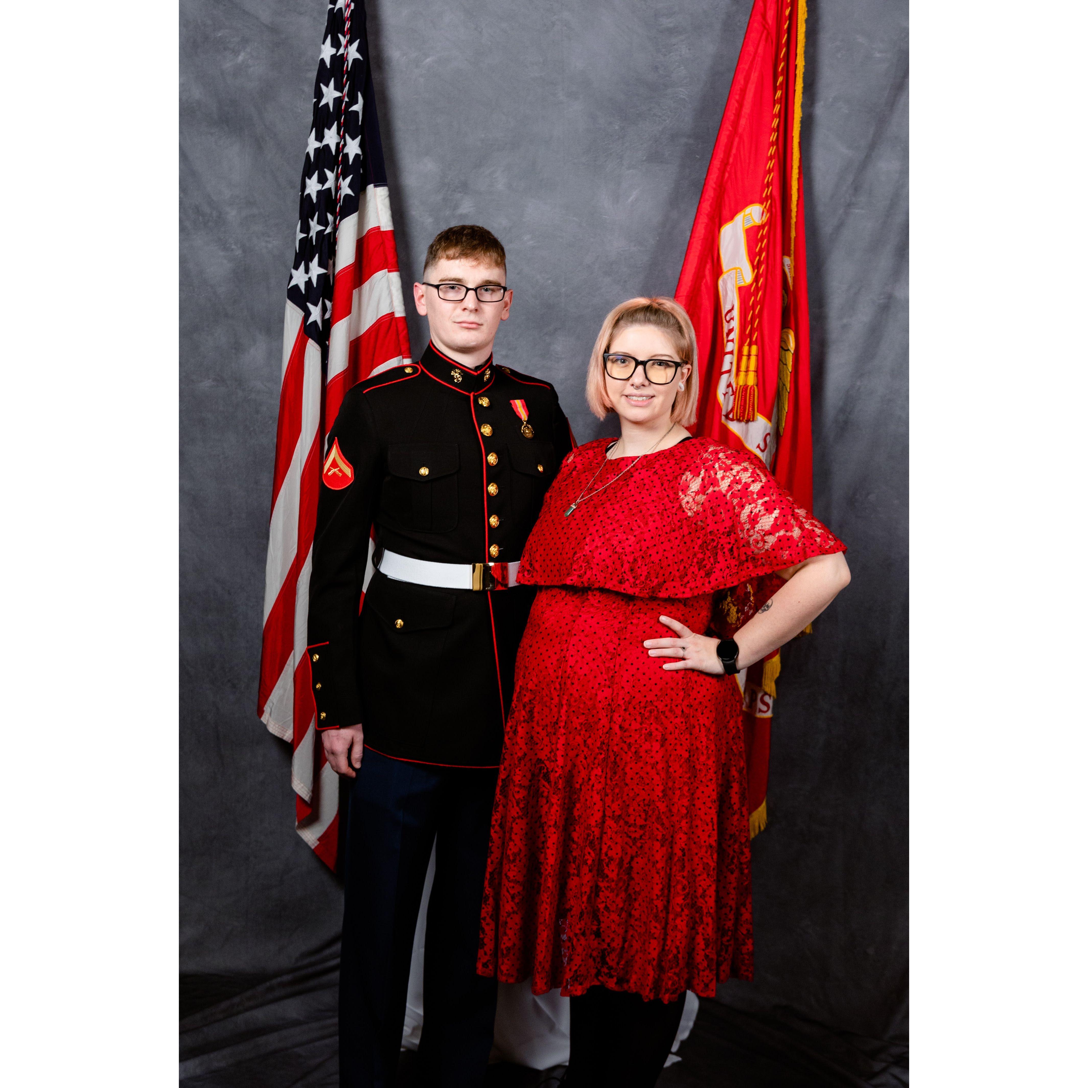 Our first military ball.
