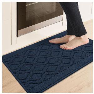 COSY HOMEER-Kitchen-Rugs-and-Mats 20"x32" Non Slip Kitchen Mats for Floor Absorbent Kitchen Rug Washable Kitchen Standing Floor Mat for Sink Mat,Throw Rug,Entry,Laundry,Navy Blue