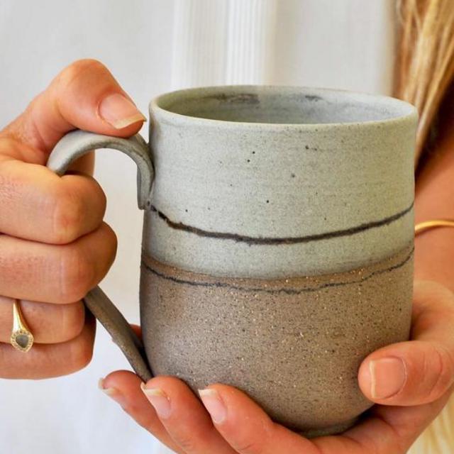4 Handmade Ceramic Coffee Mugs
