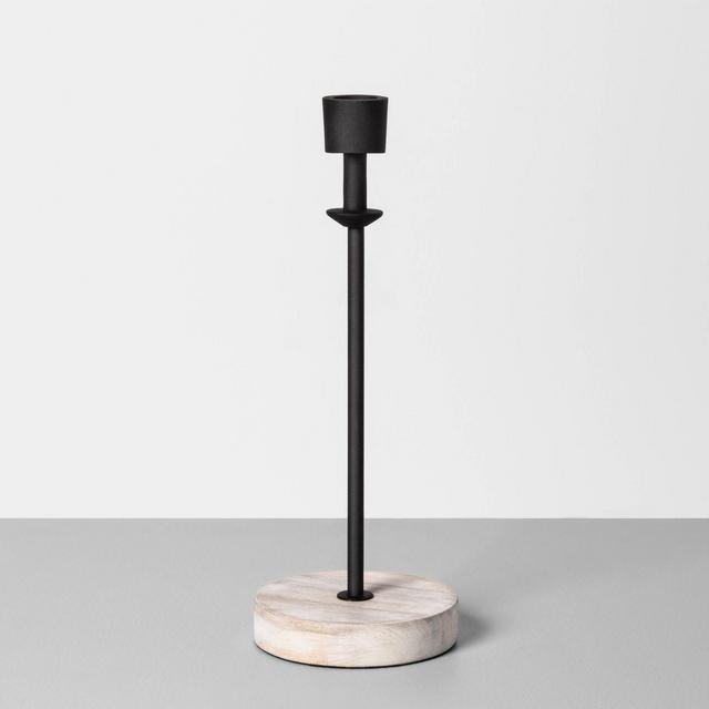 Wood & Metal Single Candle Holder Large - Hearth & Hand™ with Magnolia