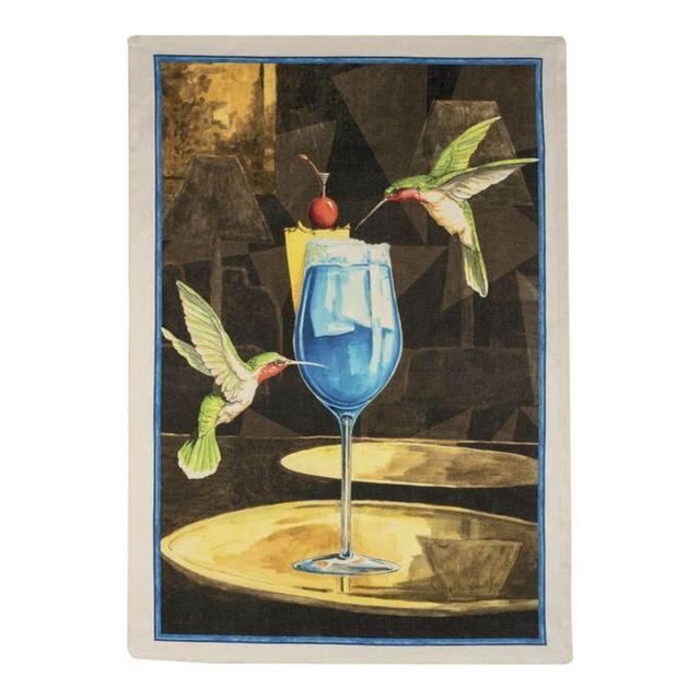 Italian Mojito Hummingbird Towel