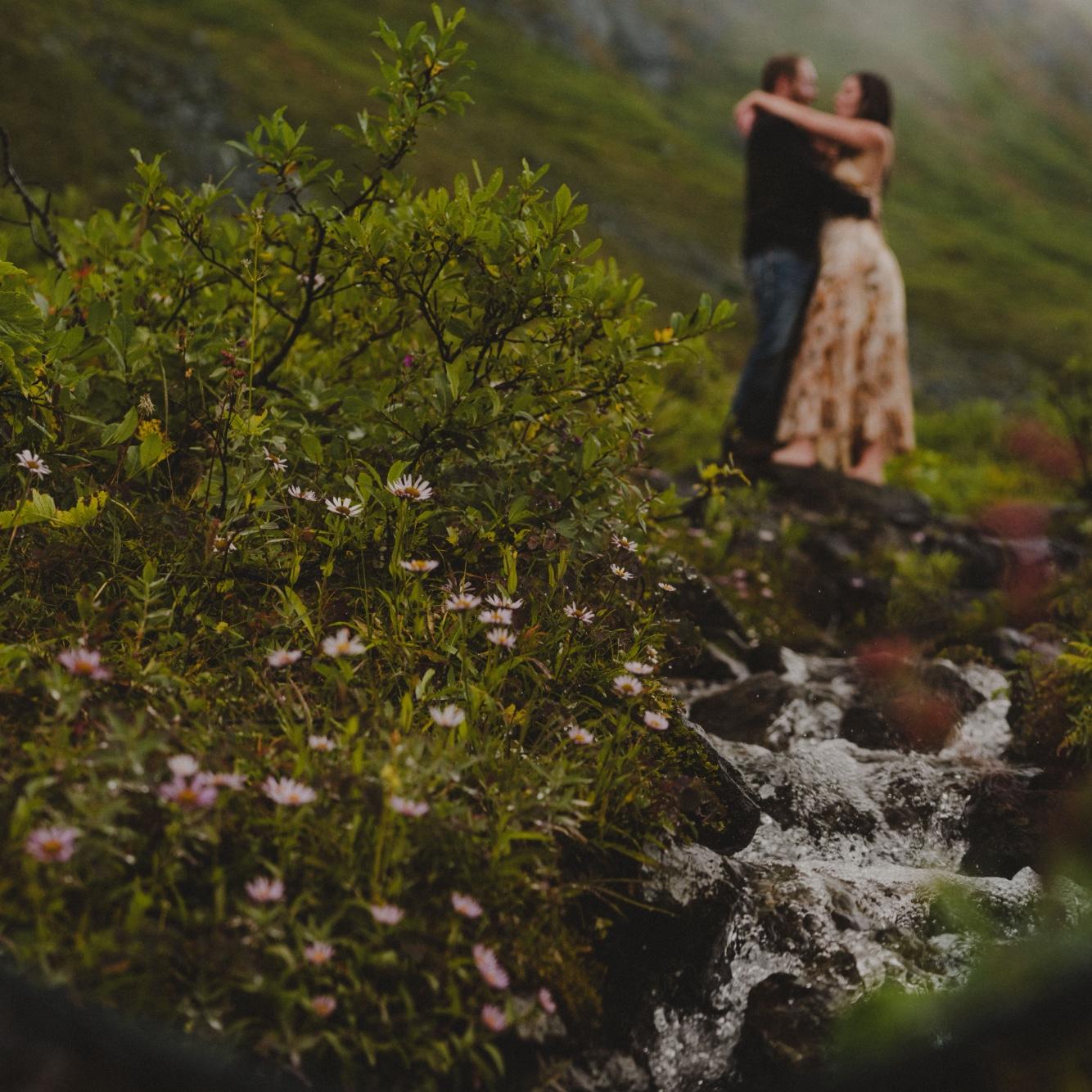 Our first couples photo shoot in Hatchers Pass - August 2024
