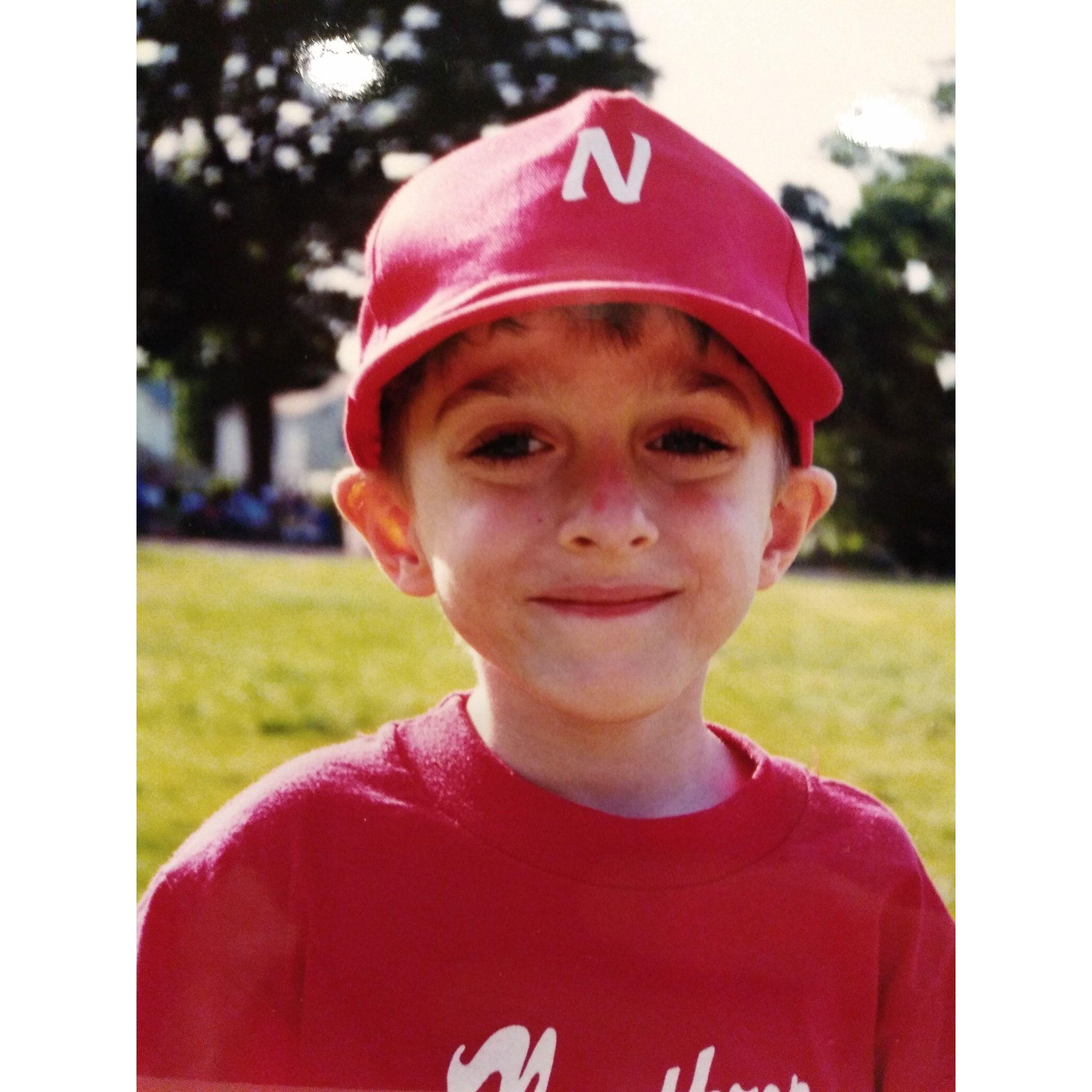 Sean in Little League