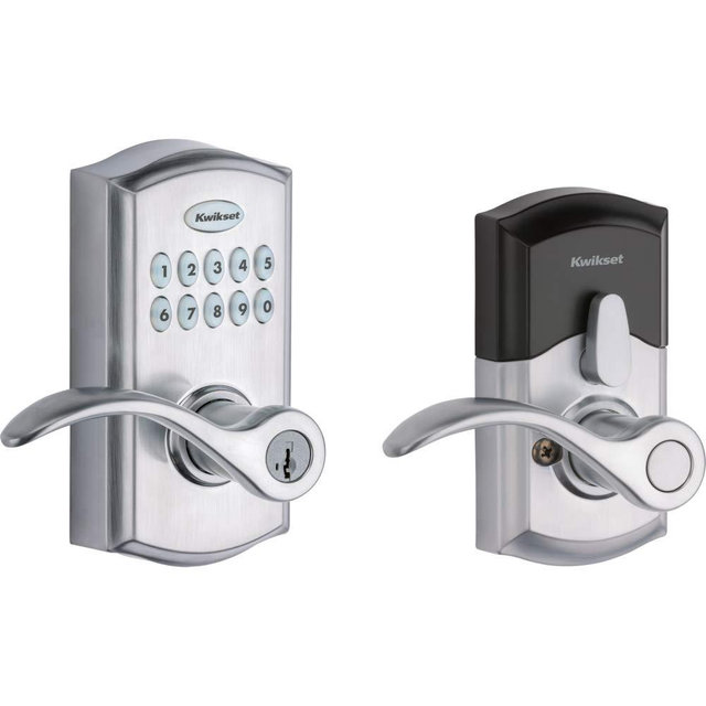 Kwikset 99550-001 Smart Code 955 electronic lever, Satin Chrome