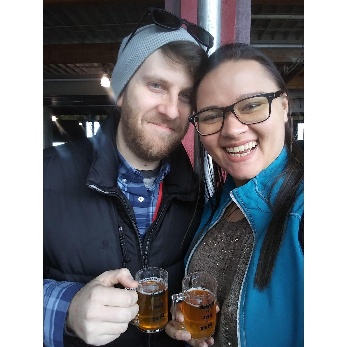 Our first year of the annual SF Beer Fest. Dozens of breweries, hundreds of types of beer and cider, unlimited refills.