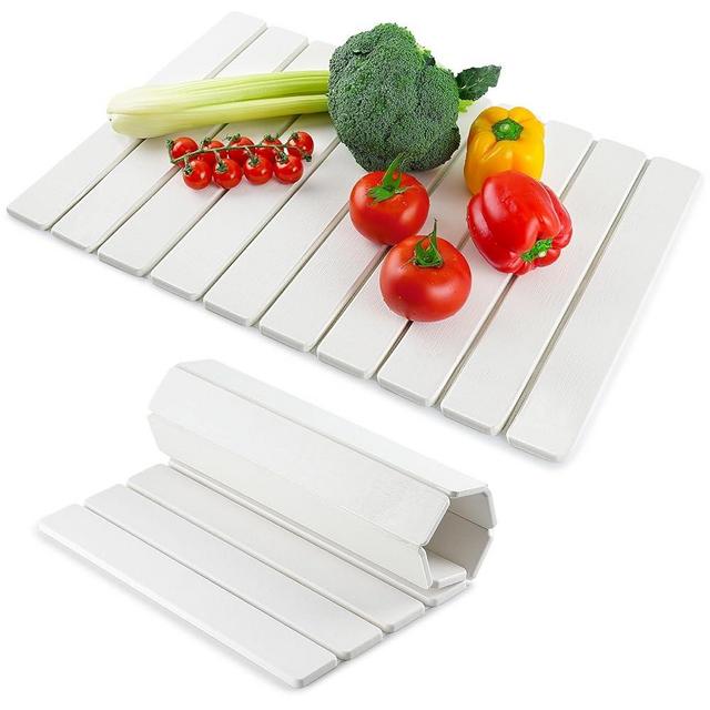 BAKFUFIY Stone Dish Drying Mat for Kitchen Counter | 24"×16" Diatomaceous Earth Quick-Dry Absorbent Large Dry Mats White