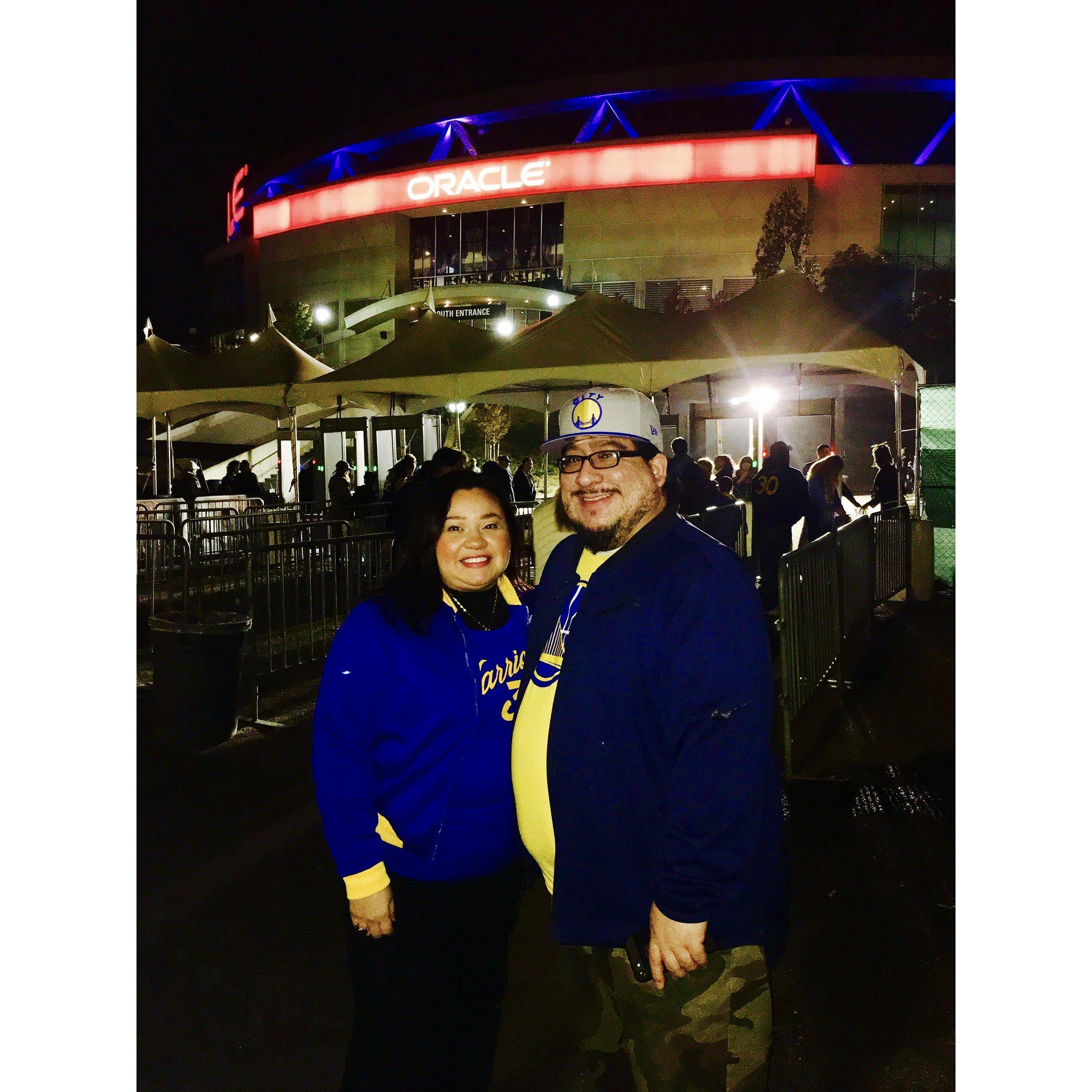 Our First Golden State Warriors Game at Oracle Arena