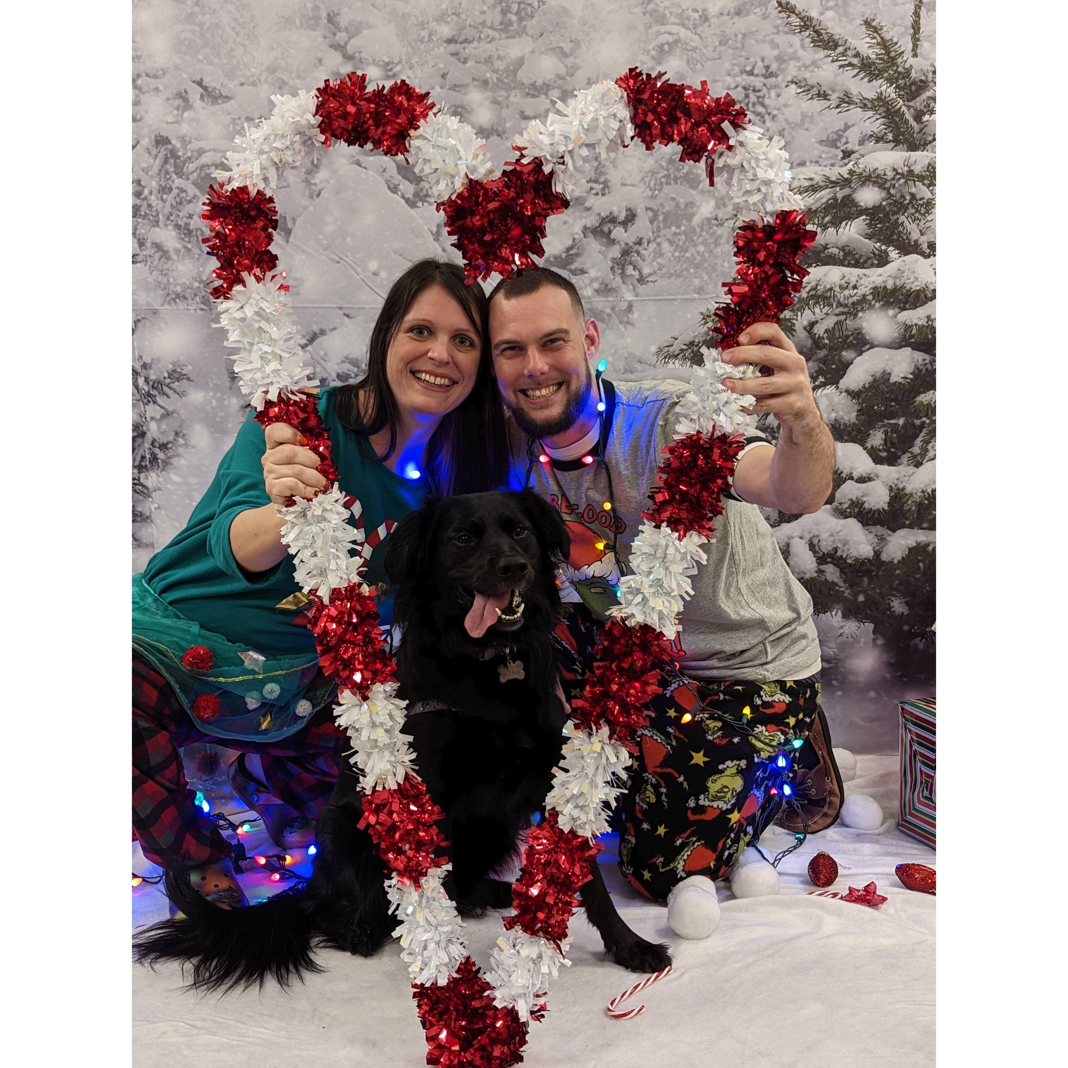 Christmas pictures with Xena 2022