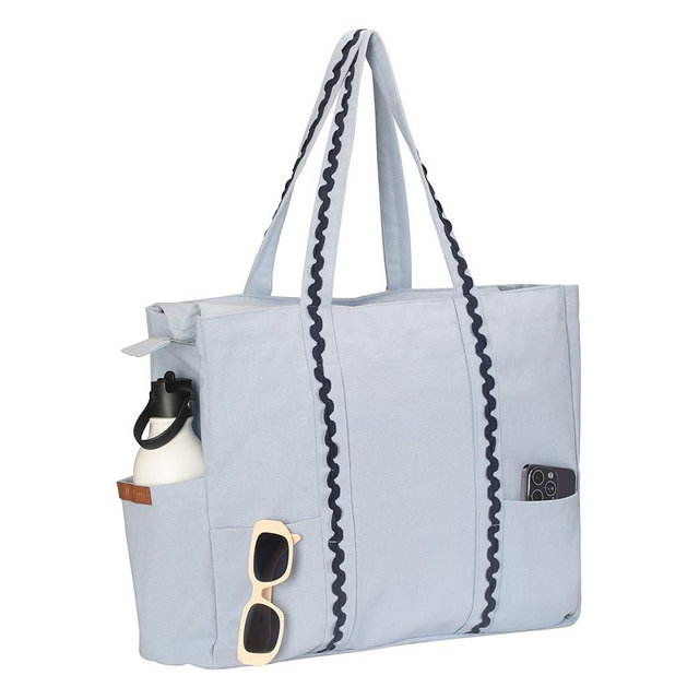Folkulture Beach Bags for Women Large Waterproof Beach Tote Bag Zipper Beach Bags Waterproof Sandproof