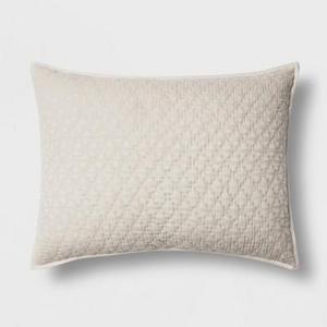 Euro Woven Optical Triangle Sham Neutral - Project 62™ + Nate Berkus™