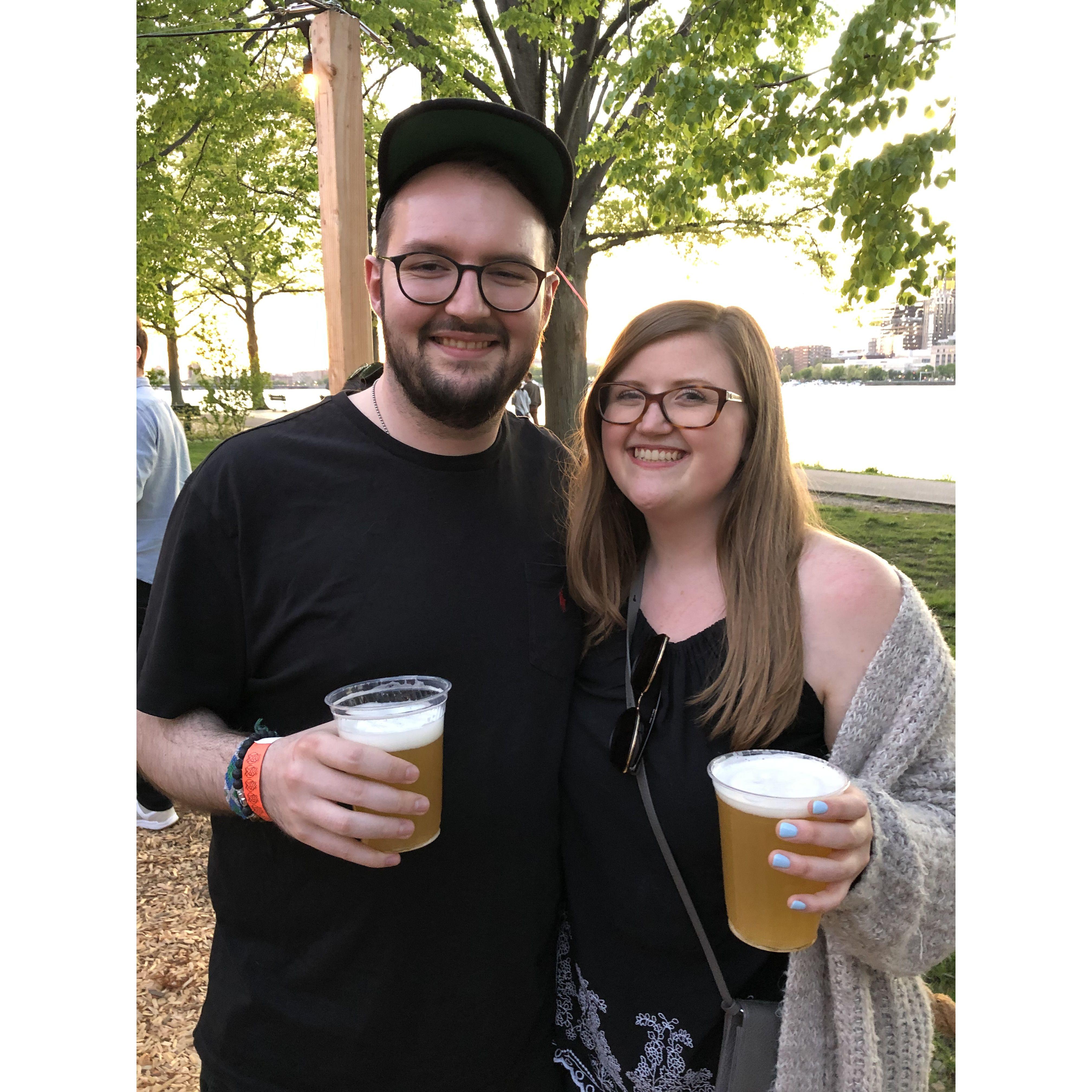 Pre-Covid beer on the Esplanade