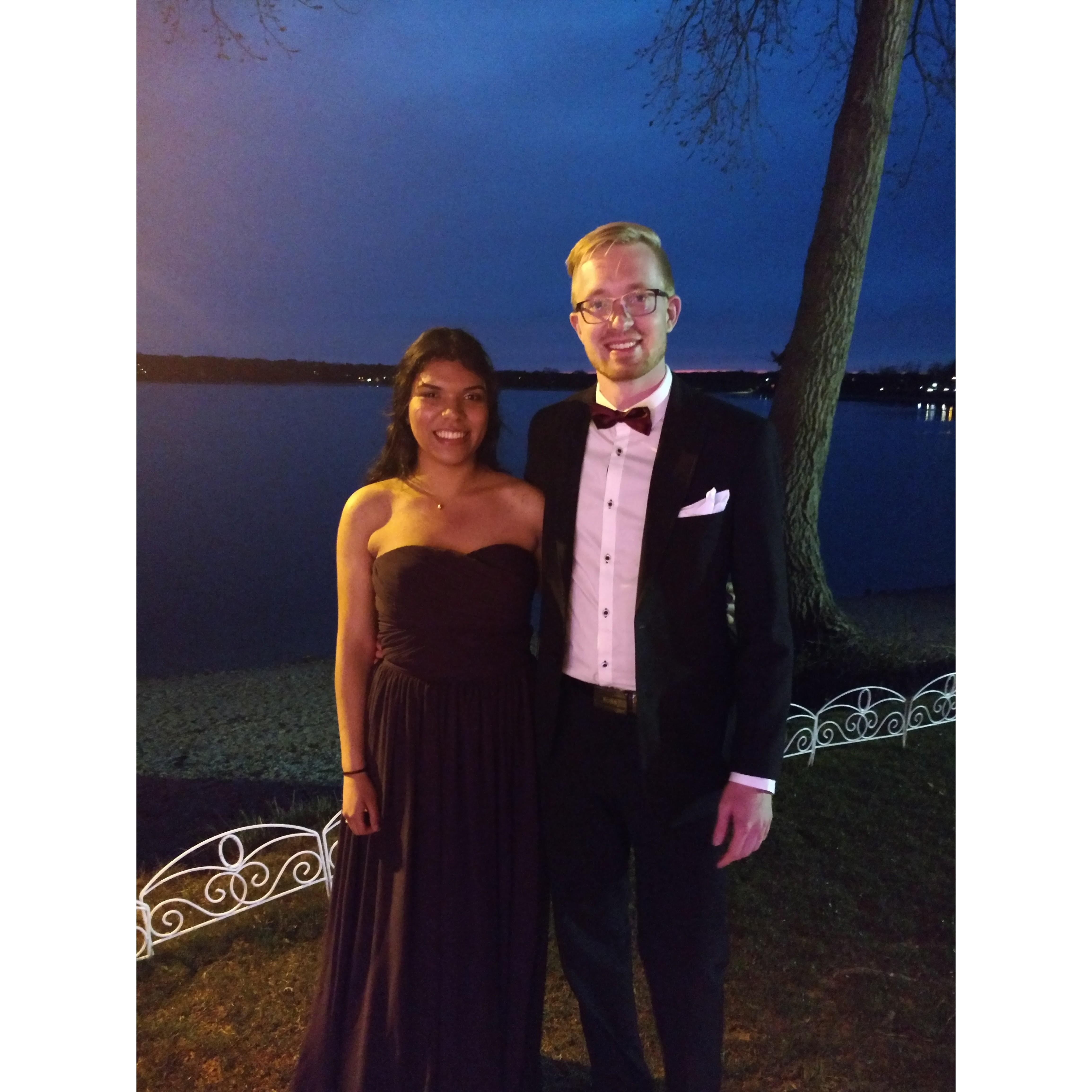 Spring 2017. Johan was Jess's date to an end of the year celebration for women in science at her alma mater, Stony Brook University.