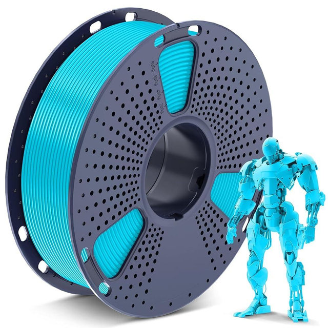 SUNLU PLA 3D Printer Filament PLA Filament 1.75mm, Neatly Wound 3D Printing Filament 1.75mm, Dimensional Accuracy +/- 0.02 mm, Fit Most FDM 3D Printers, 1kg Spool (2.2lbs), Turquoise Cyan
