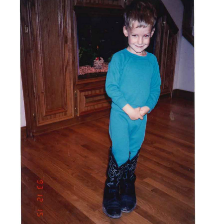Jake in Dad's boots!