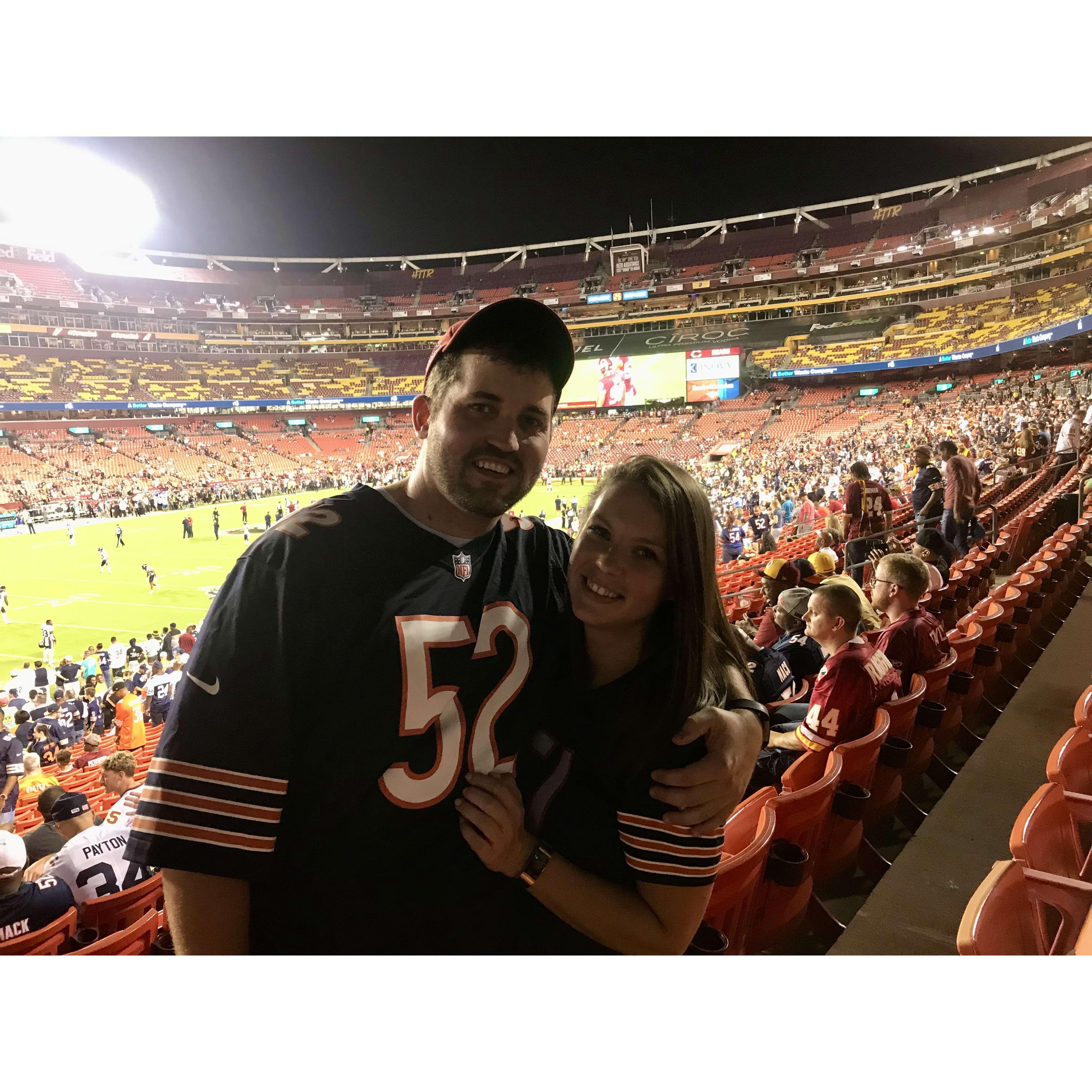 Somehow I converted him to a bears fan