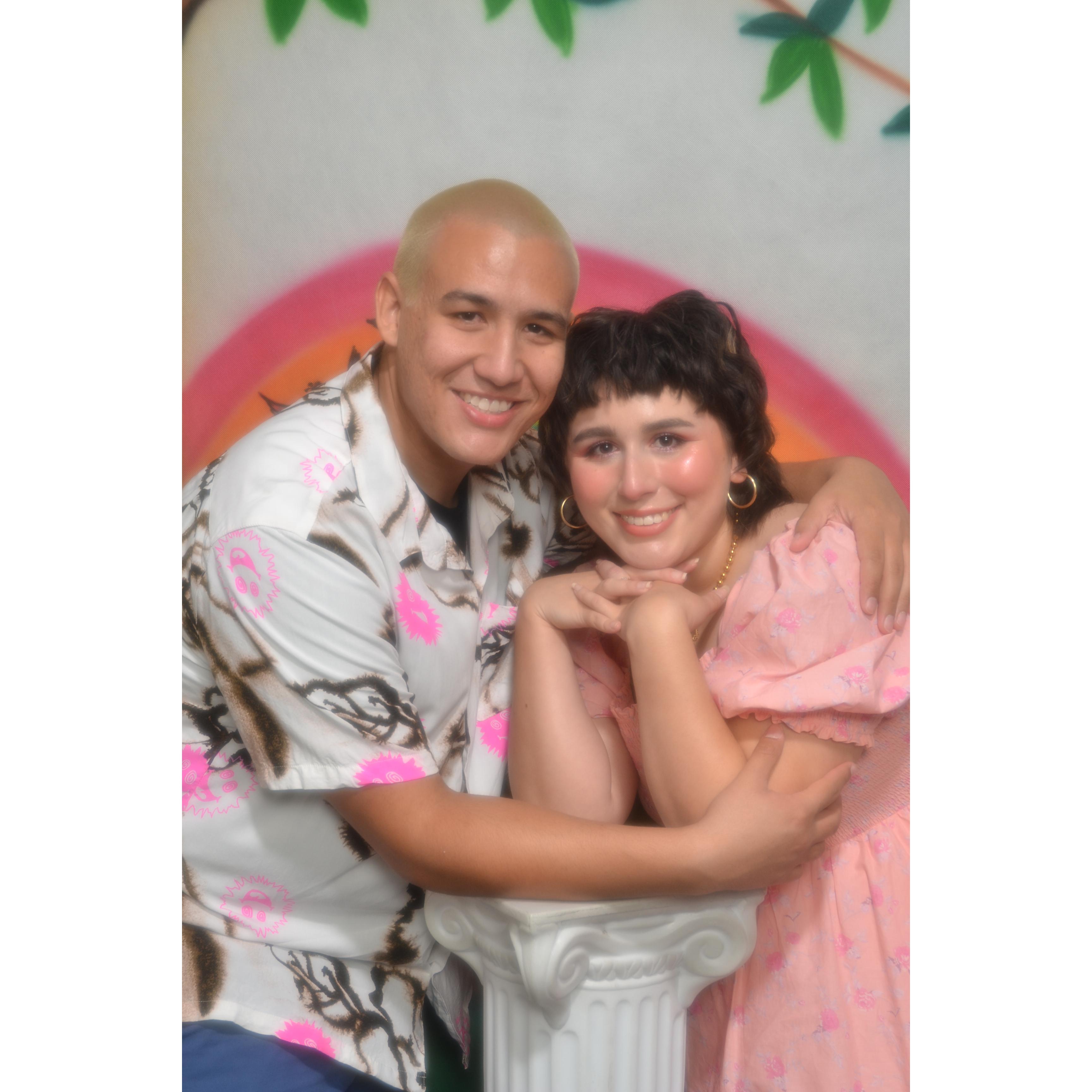 Here are our engagement photos we finally scheduled 2 weeks before the wedding. I guess it's better late than never.