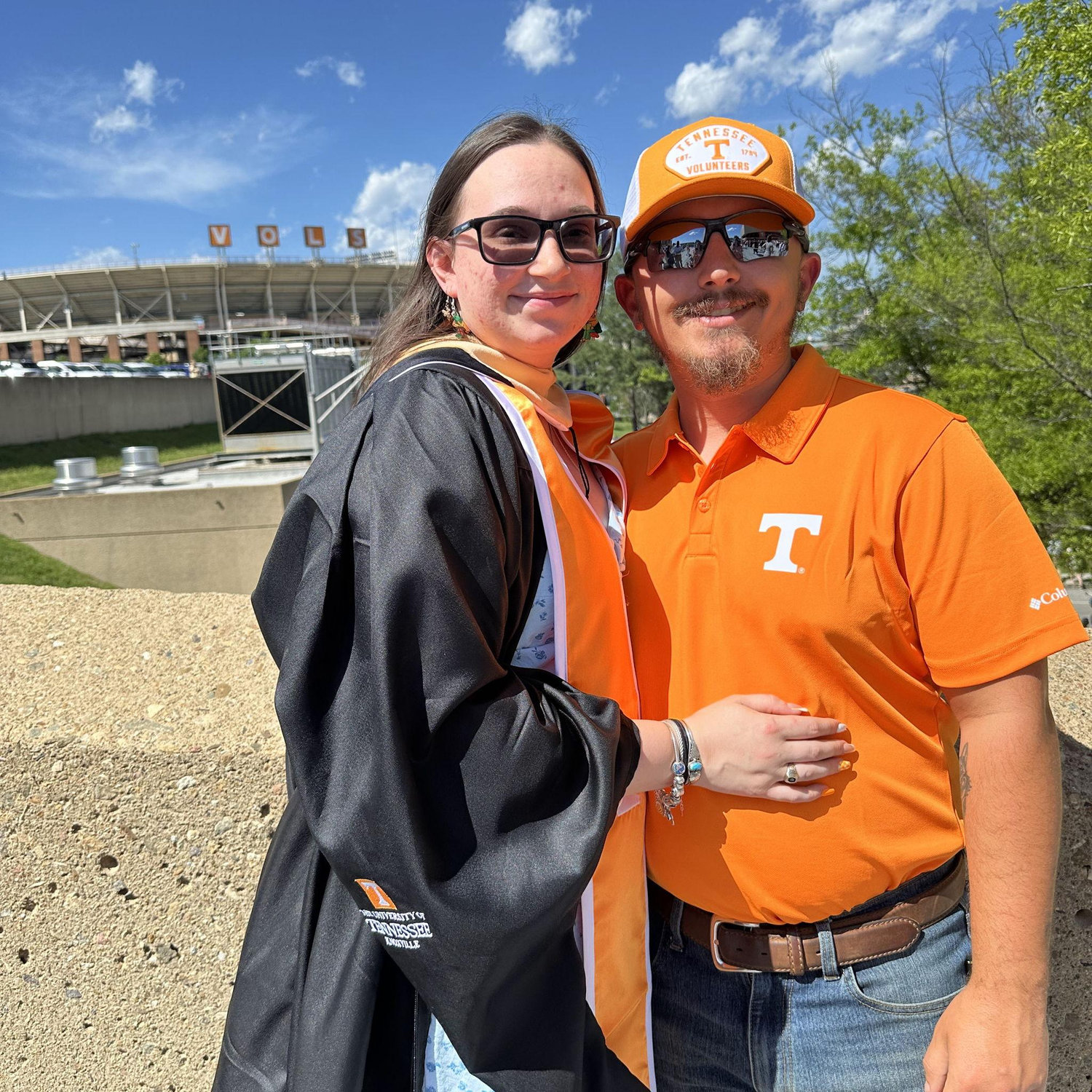 Traveled to Tennessee for Ashley's graduation and to celebrate her getting her Masters.