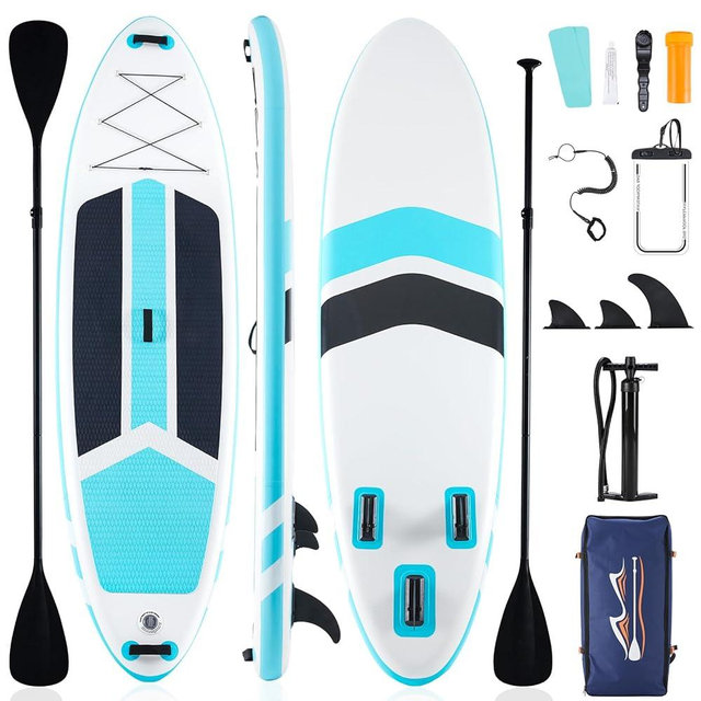 Sweetcrispy Inflatable Stand Up Paddle Board with Premium SUP Paddleboard Accessories,2-in-1 Paddle,Wide Stable Design,Non-Slip Comfort Deck for Adults & Youth of All Skill Levels