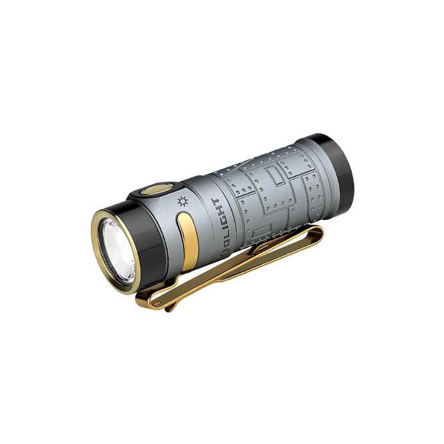 OLIGHT Baton4 Rechargeable EDC Light, LED Pocket Flashlight 1300 Lumens with Magnetic Charging Cable, IPX8 Waterproof for Home, Camping (Fighter Pilot)