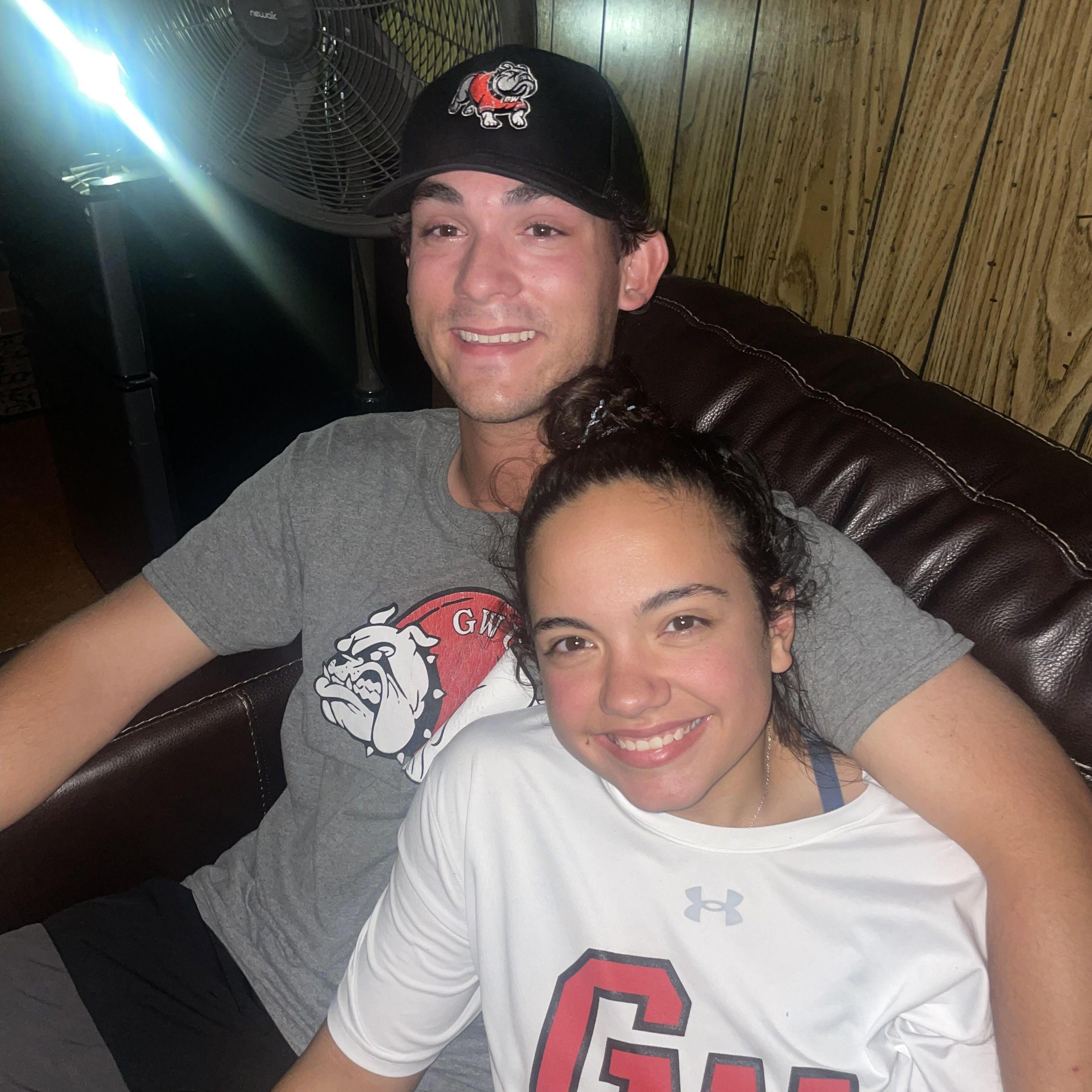 Fast forward a few months... This picture was taken after Bailey told Robert she loved him for the first time! She wrote him a song so he was a bit teary eyed.