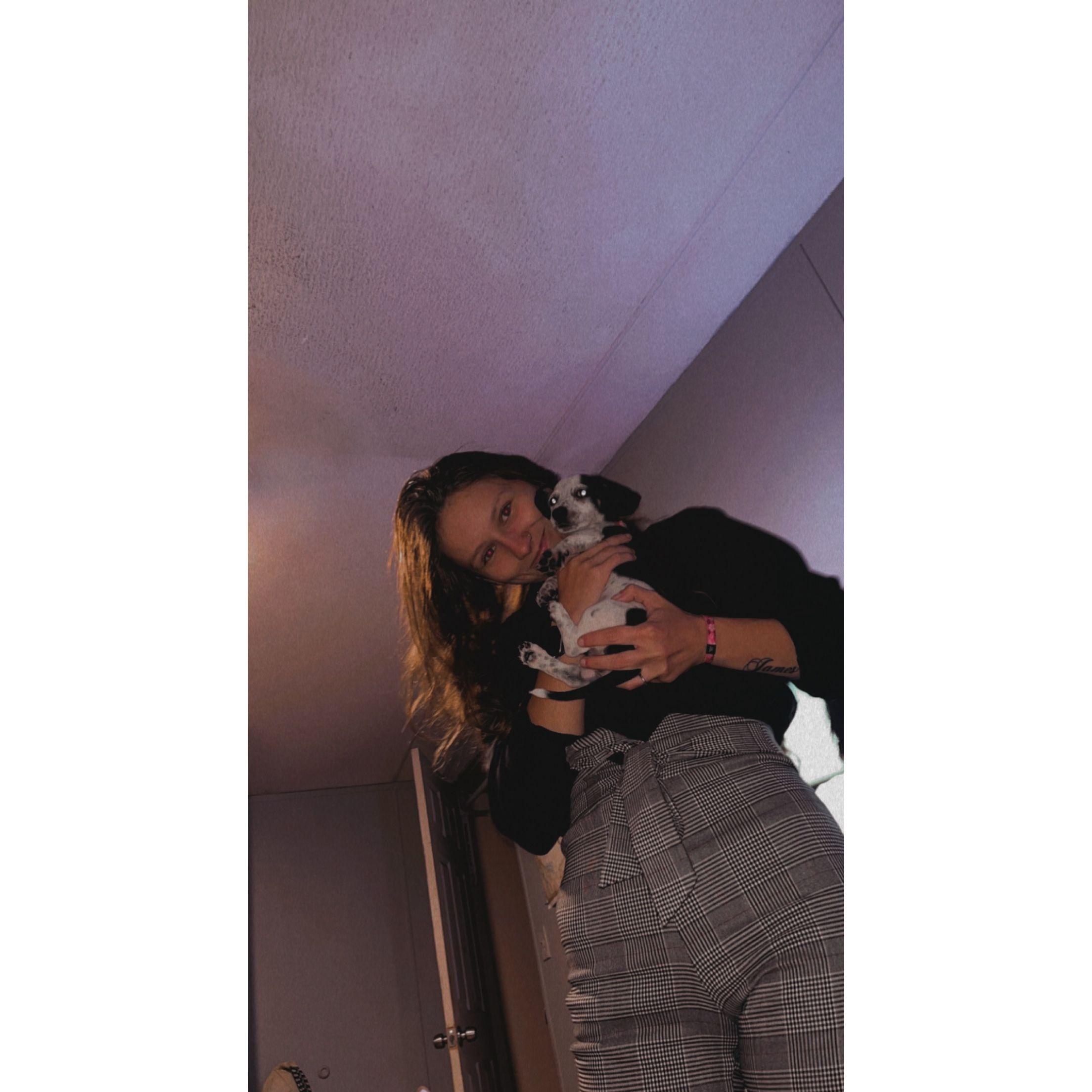 This is when we got our puppy Callie (who later decided she liked Cheyanna's mom more than us) :)