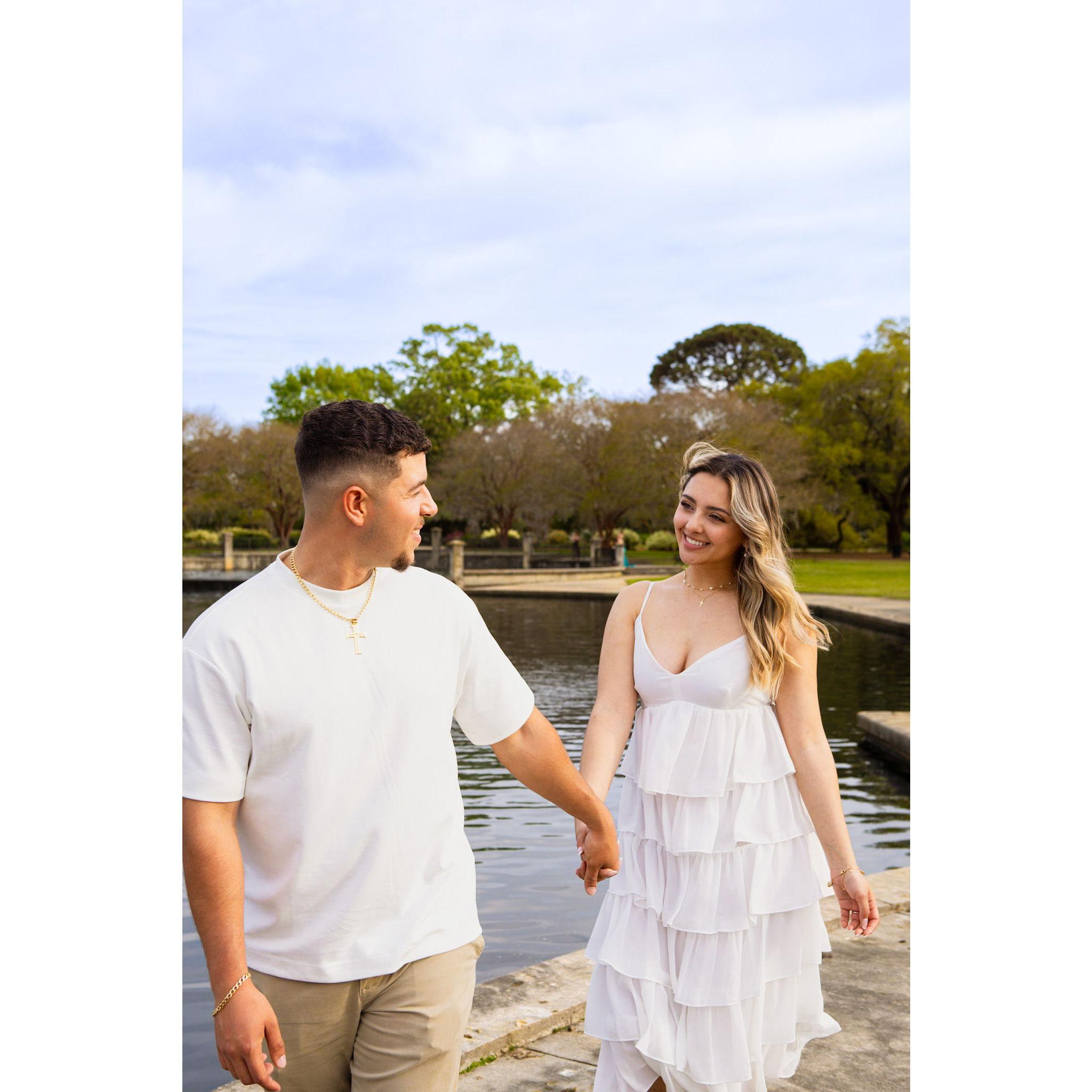 Engagement photoshoot. This picture was the same one as our wedding invites!