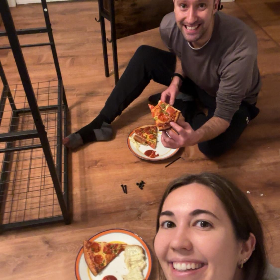 First meal in the new house!