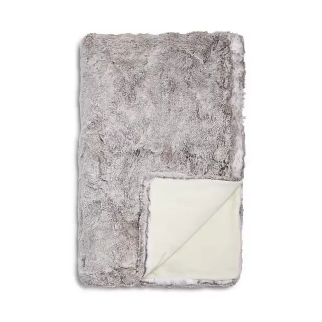 Hudson Park Collection - Hudson Park Frosted Faux Fur Throw - 100% Exclusive