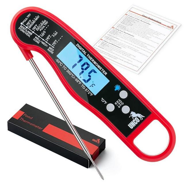 UNCO- Meat Thermometer Digital, Waterproof Digital Food Thermometer for Cooking and Baking, Digital Meat Thermometer Instant Read Thermometer for Cooking Thermometer for Meat