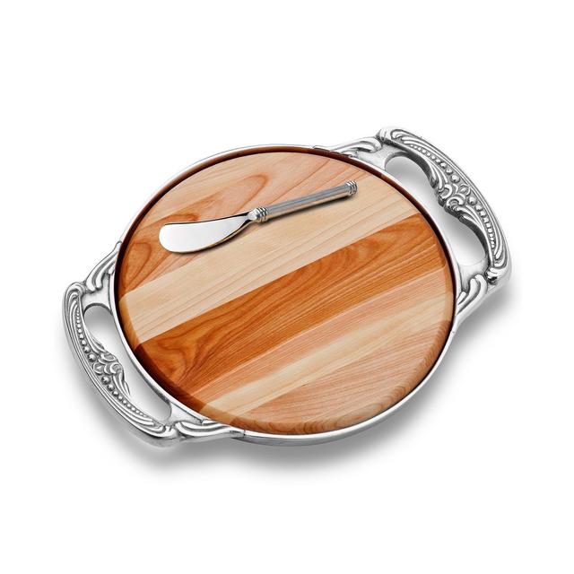 Wilton Armetale Serveware, Belle Mont Cheese Board with Spreader