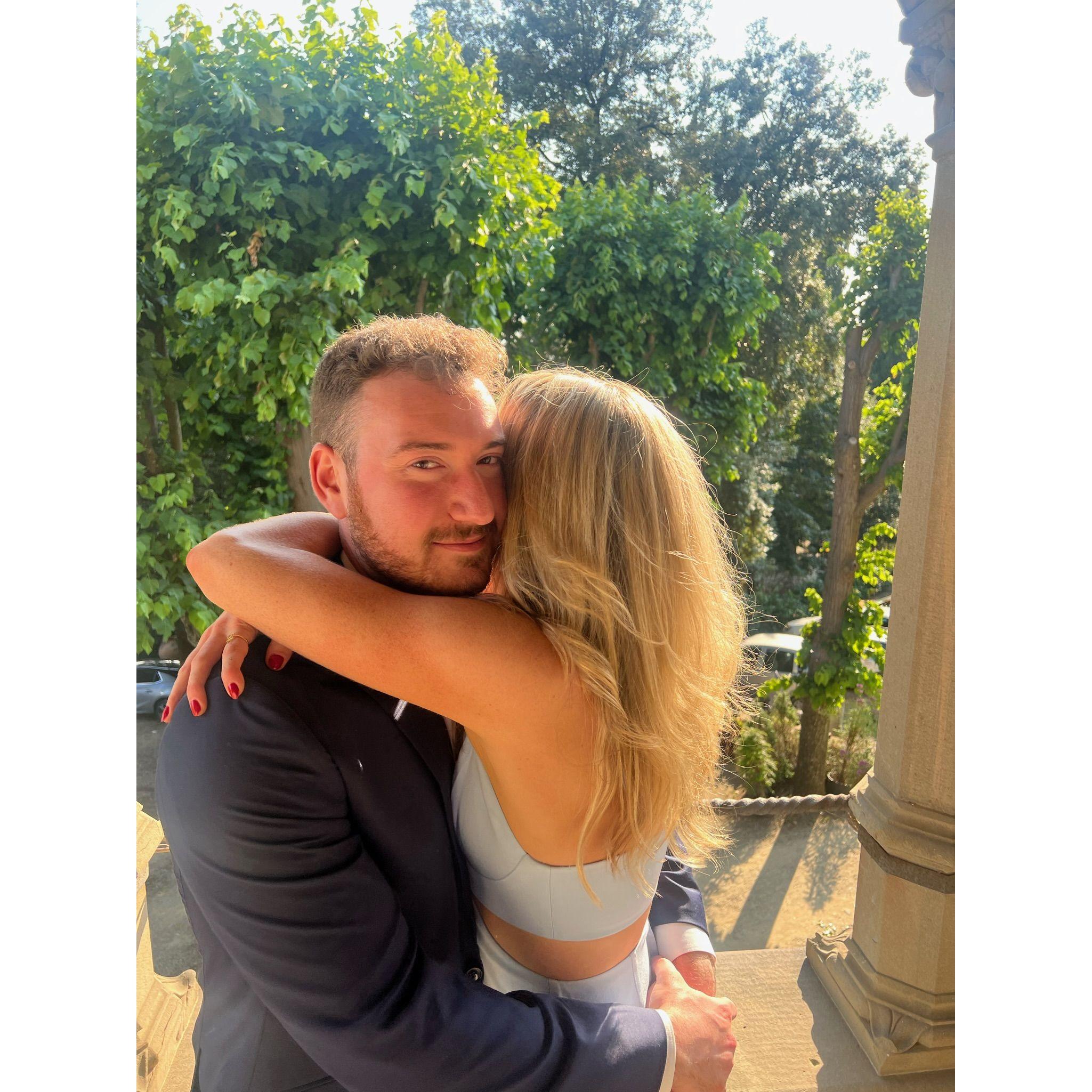 Italian sunset hug. June 2023.