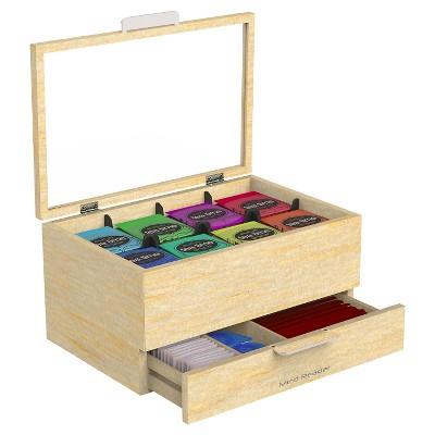 Mind Reader Royce Wood Tea Bag And Accessories Holder - Brown