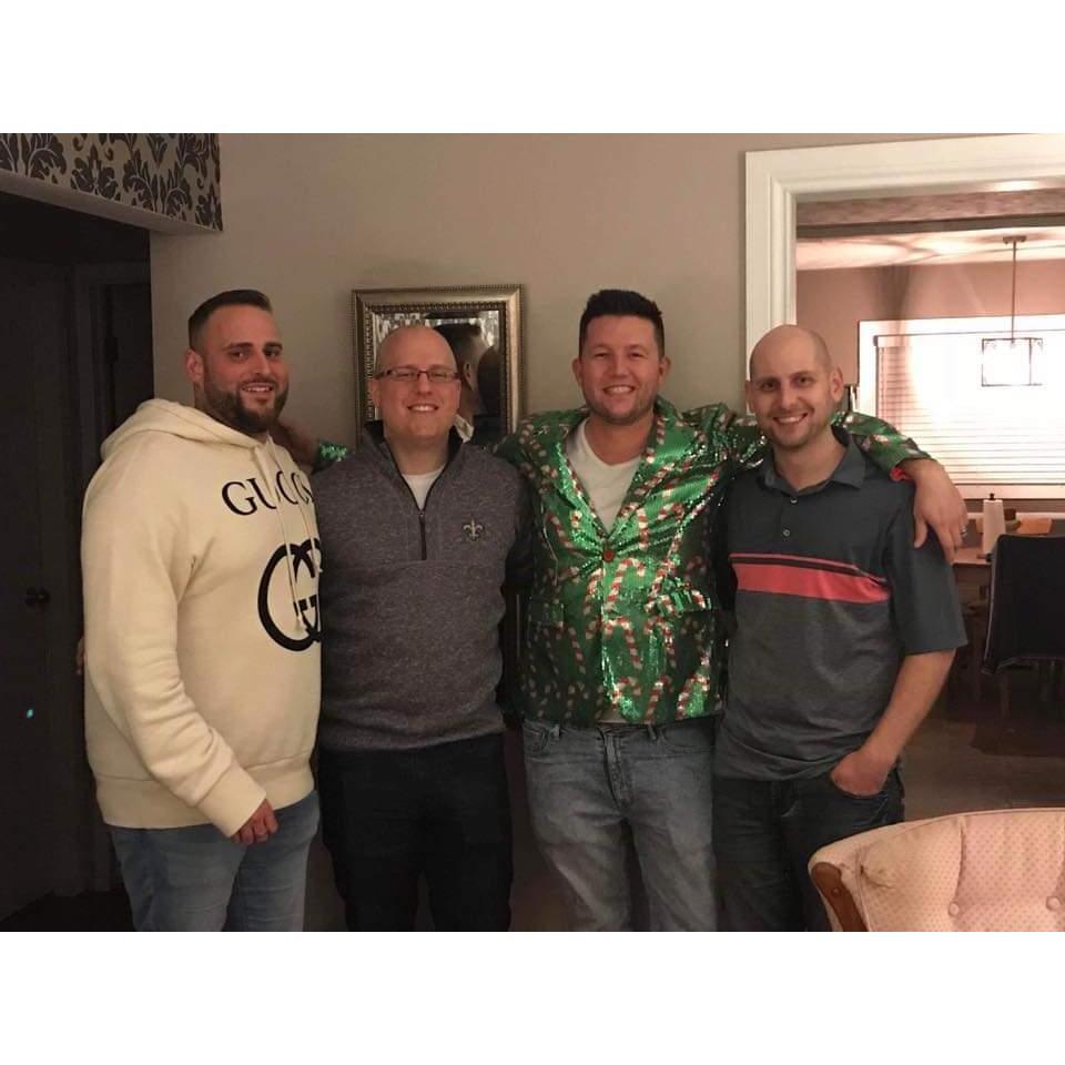 Lucas Constable, Phil Lake, and Nate Crawford- co-best men and groomsman