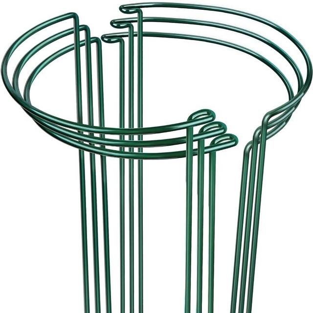LEOBRO Plant Stakes, 6PCS Plant Support Stakes, Plant Support, Peony Cages and Supports, Garden Stakes Plant Stakes and Supports for Outdoor Indoor Plants, Monstera Peony Tomato, 9.8" W x 15.7" H