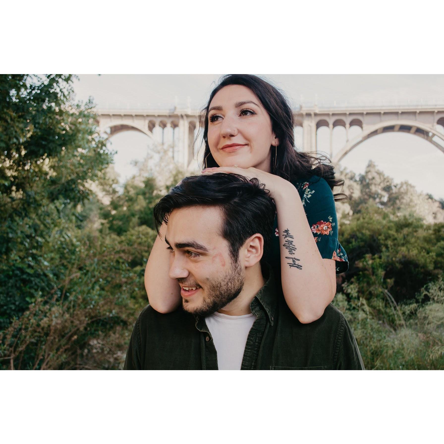 engagement photoshoot, under the 134