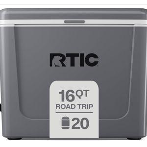 RTIC 16 Qt Road Trip Cooler, Hard Insulated Portable with Strap and Handle for Outdoor, Beach, Picnic, Camping, Sports, Travel