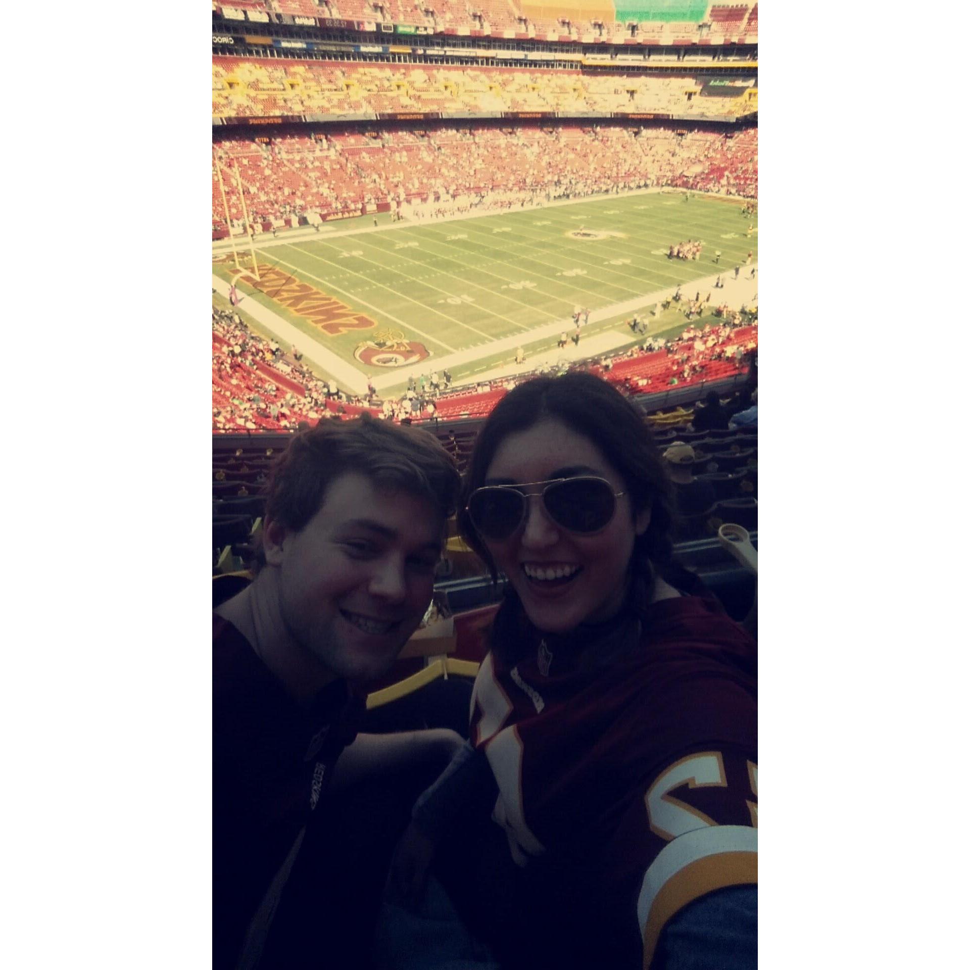 First (Only!) Washington Football Team Game 
October 2016