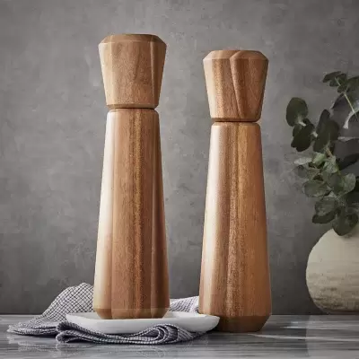 Member's Mark Acacia Salt and Pepper Mill Set, Assorted Colors