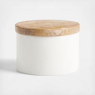 Wood & Marble Salt Cellar