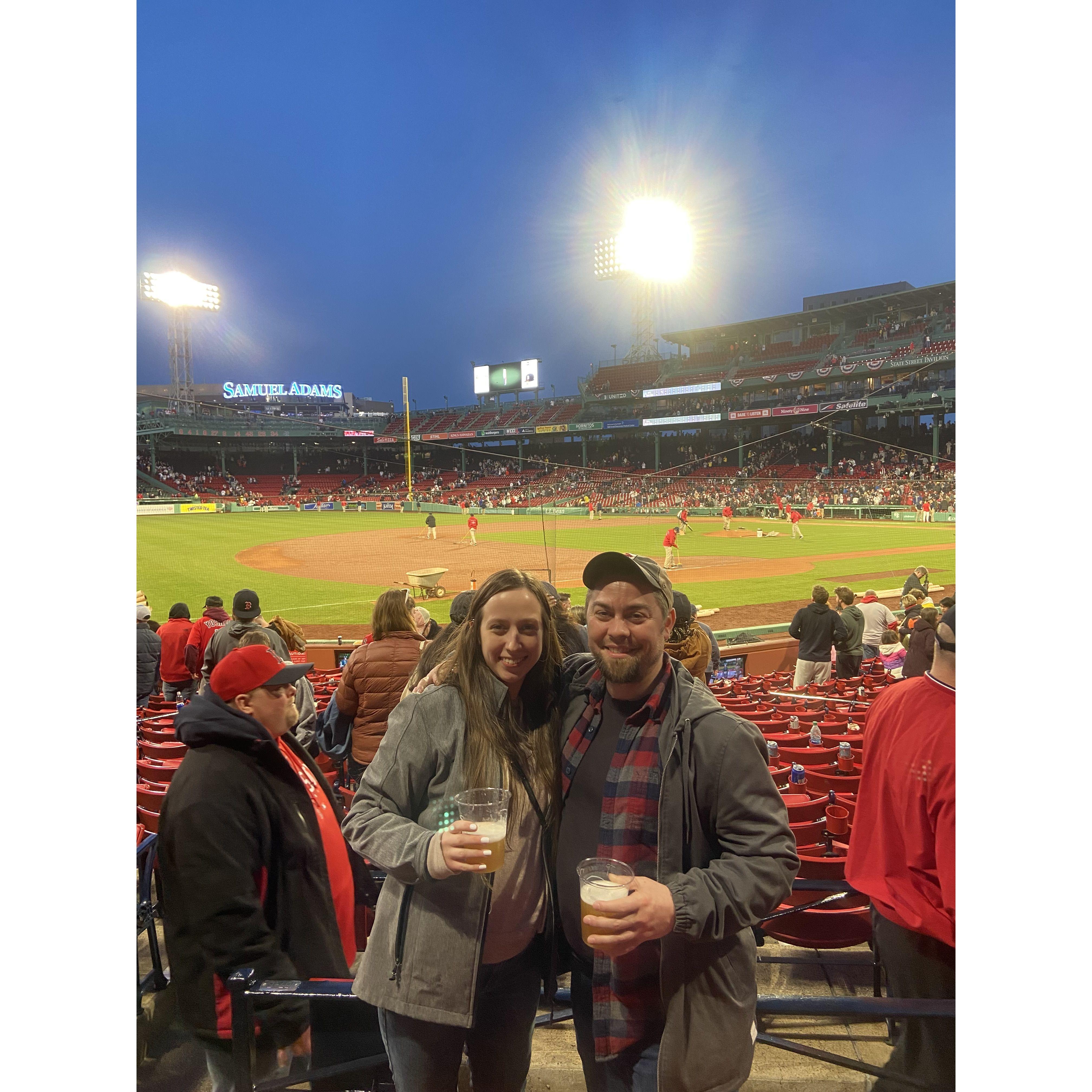 One of many Red sox Games we've attended!