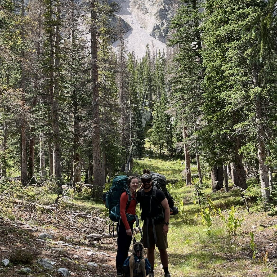 Backpacking in Taos, New Mexico while on our first travel contract