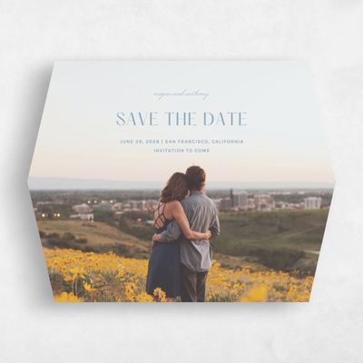Blue Diamond Wedding Save the Date - Girard Photo