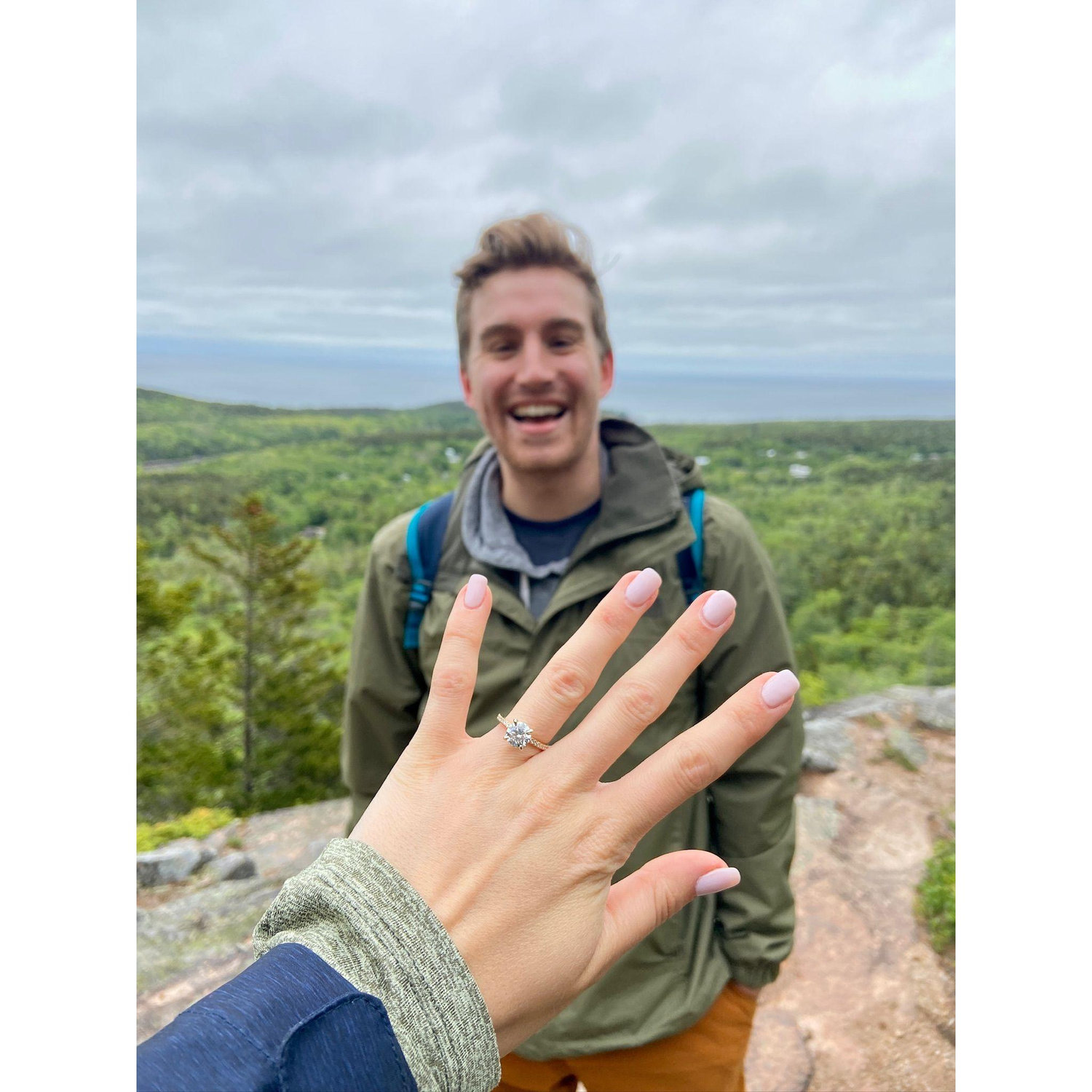 Top of Cadillac Mountain, Acadia National Park, for the Proposal!! June 3rd, 2023