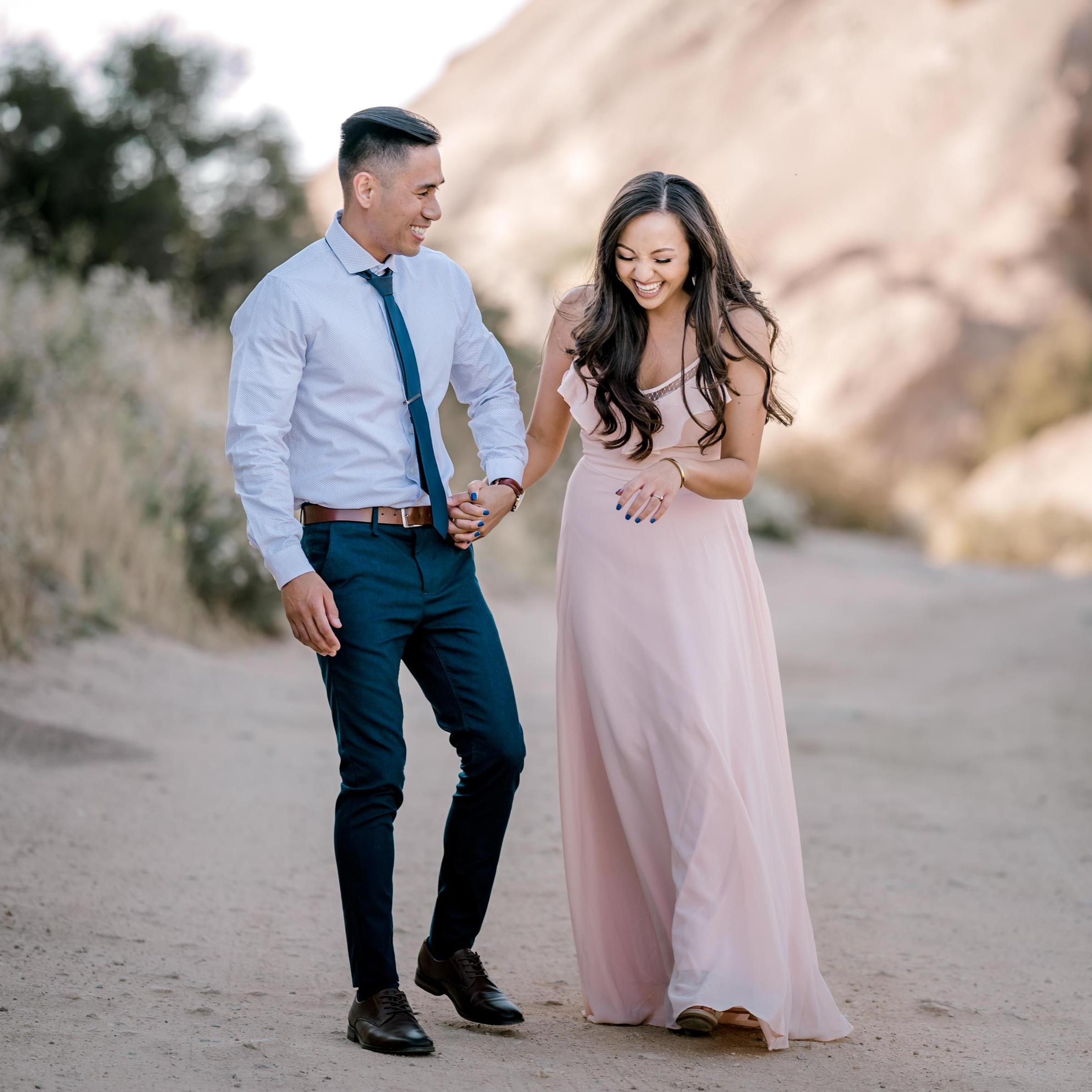 Our engagement photoshoot at Vasquez Rocks 7/5/19