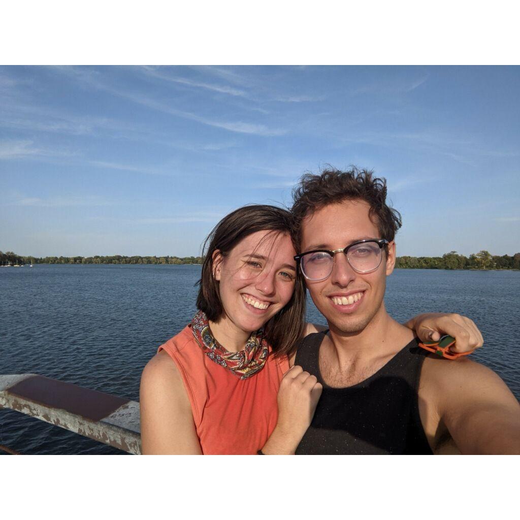 We took this photo in Minneapolis, where Flo used to visit Holly while she was in grad school