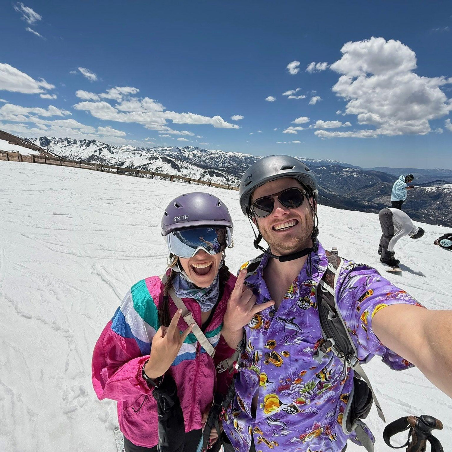 Spring skiing and sunburns <3