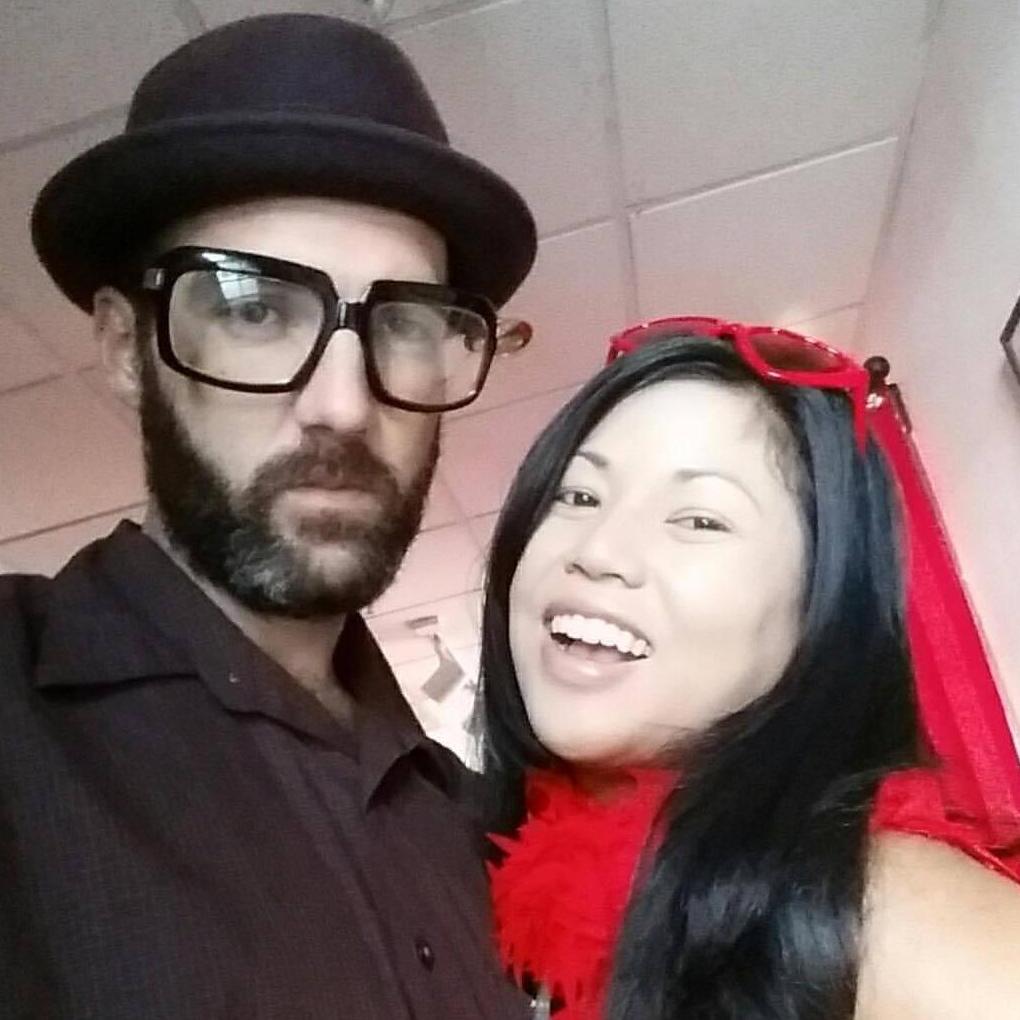 Acting as lead and host in a murder mystery training session!