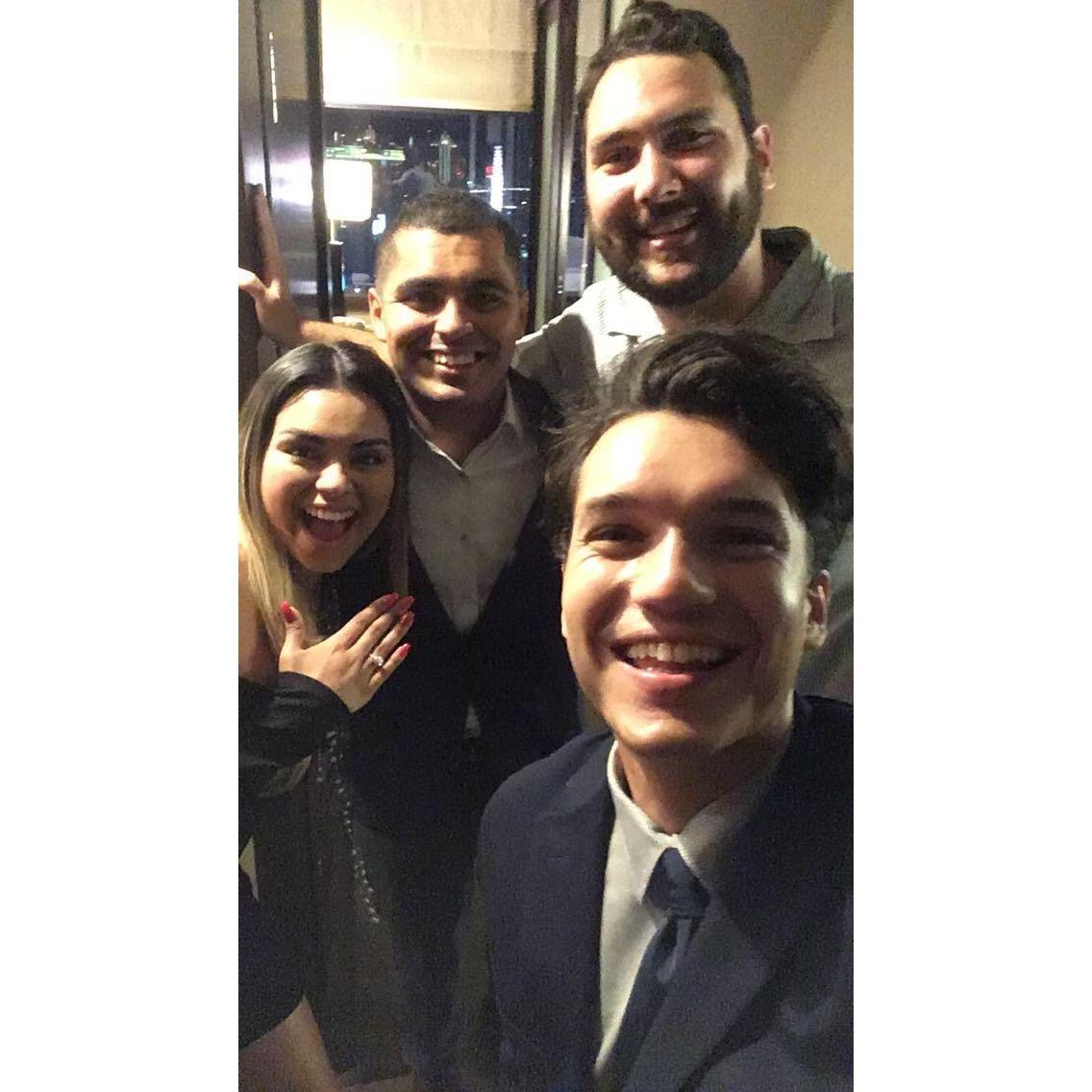 Sergio's helpers for the night